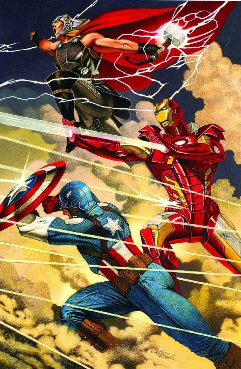 AB Diamond Painting - Full Round - Marvel Heroes League (50*78cm)