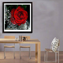 Load image into Gallery viewer, Rose Red 30*30CM(Canvas) Round Drill Diamond Painting
