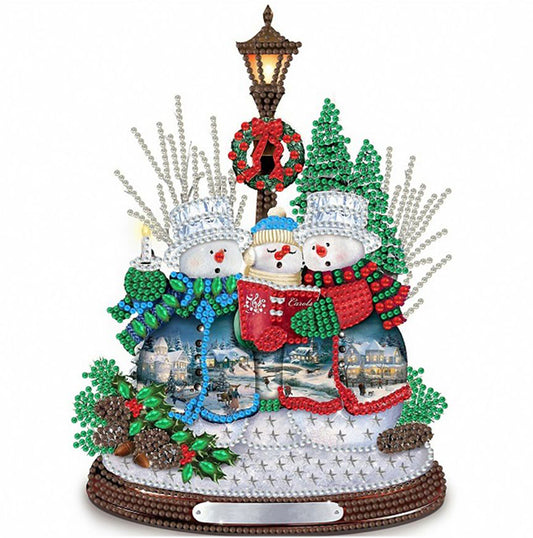 Diamond Painting - Partial Special Shaped - Christmas Snowman (30*30CM)
