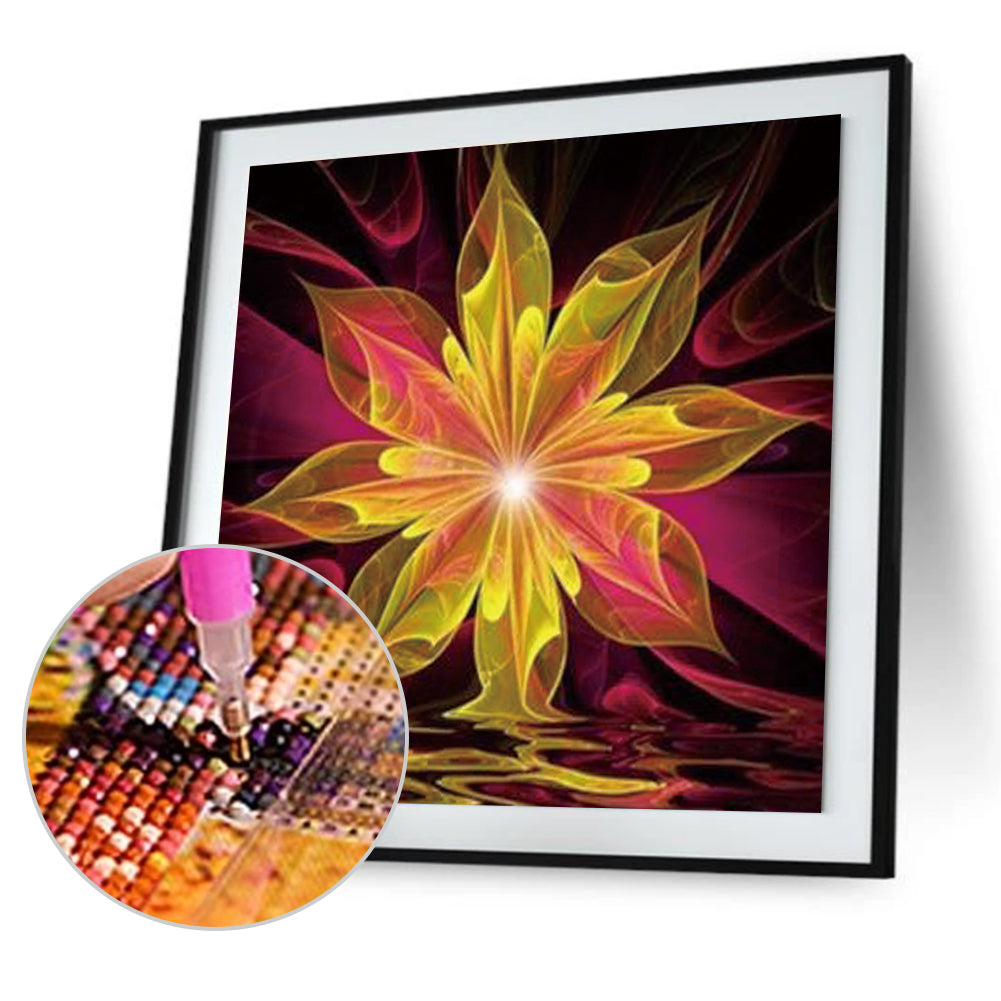 Abstract Flower 30*30CM(Canvas)-Round Drill Diamond Painting