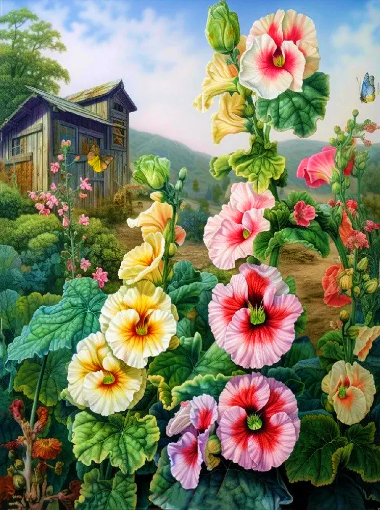 AB Diamond Painting - Full Round - Morning Glory (40*50CM)
