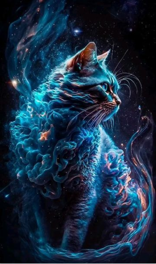 AB  Diamond Painting - Cat (40*65CM)