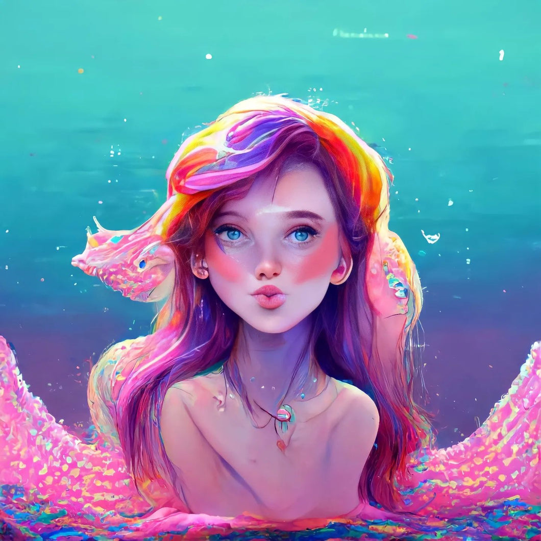 AB Diamond Painting - Full Round - Mermaid (40*40cm)