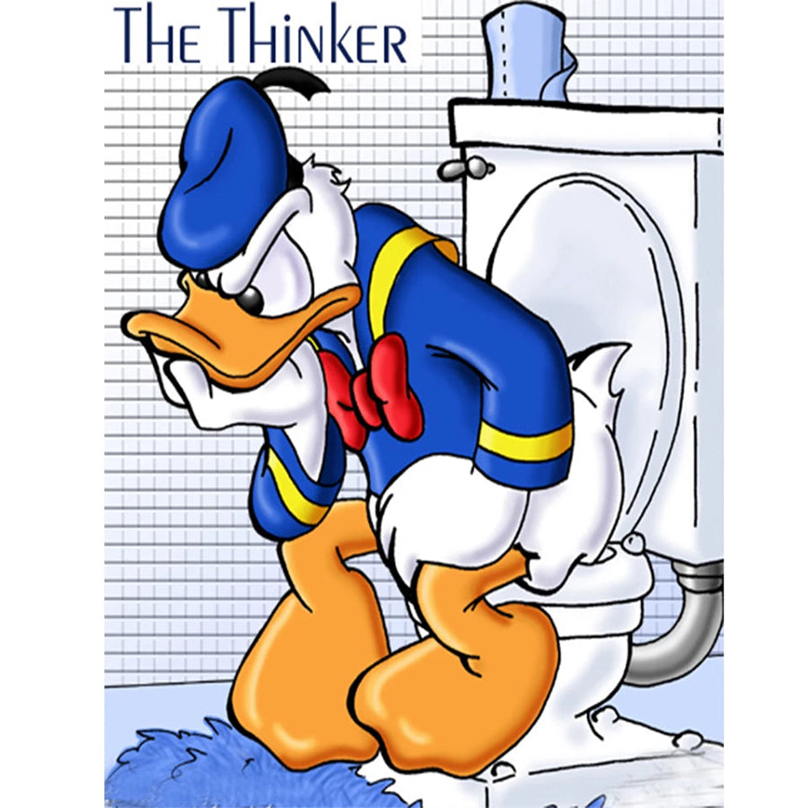 Diamond Painting - Full Round - Disney Duck (30*40CM)