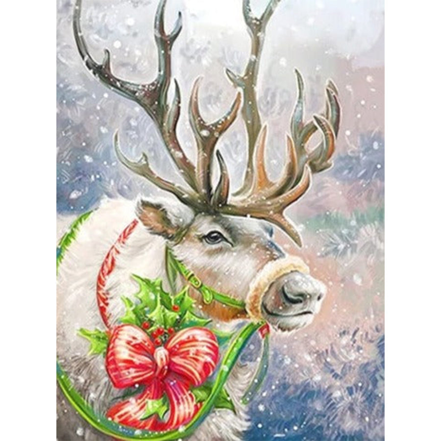 Diamond Painting - Full Round - Christmas Elk (30*40CM)