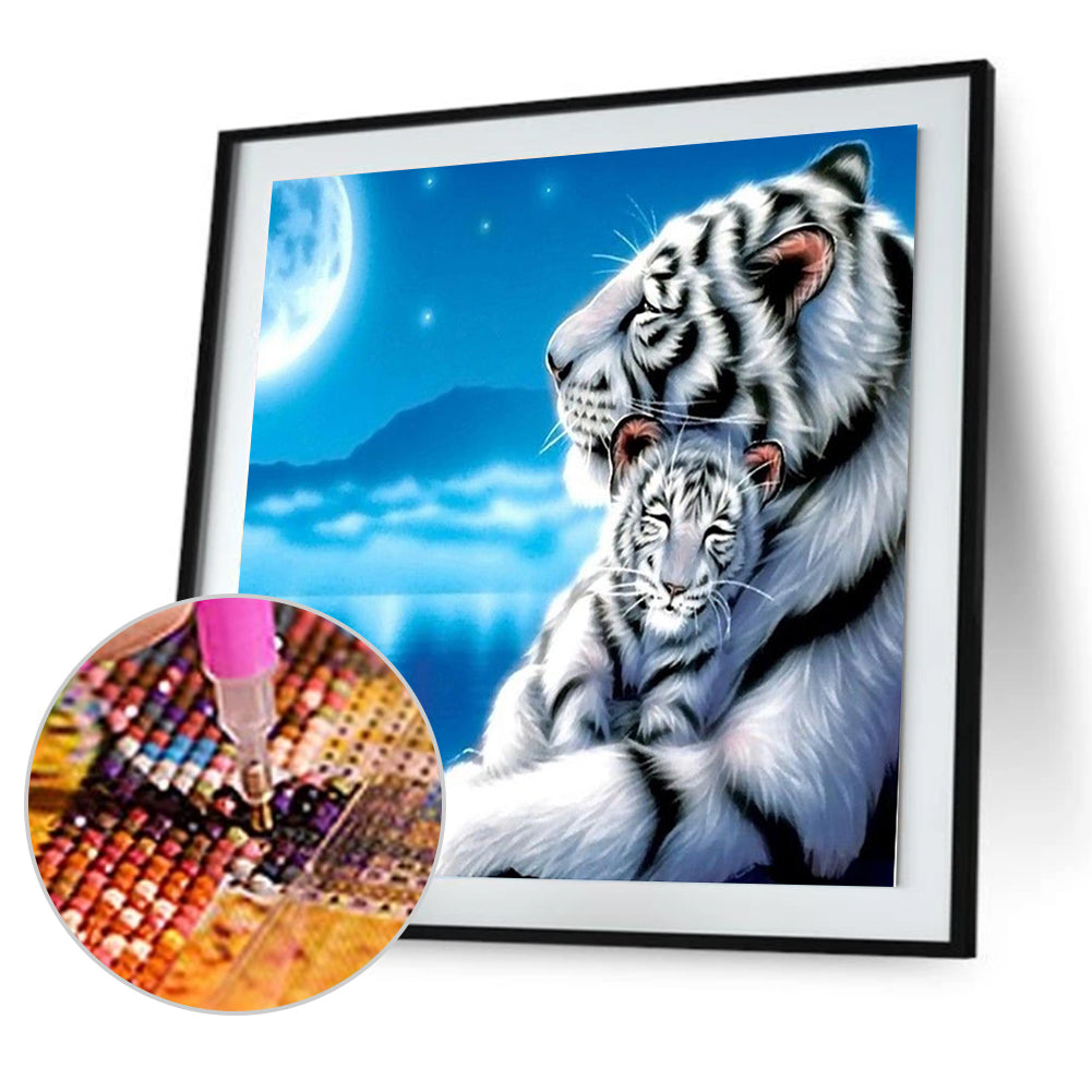 Animal 30*30CM(Canvas) Round Drill Diamond Painting