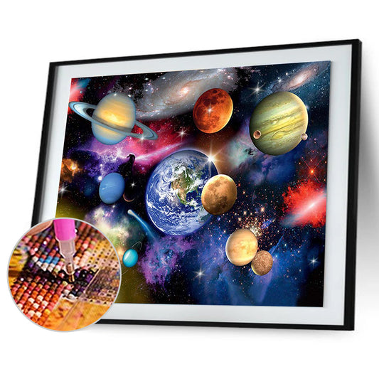 Outer Space 30*40CM(Canvas) Round Drill Diamond Painting