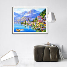 Load image into Gallery viewer, Seaside Town 40*30CM(Canvas) Full Round Drill Diamond Painting
