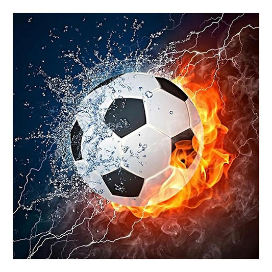 Football 30*30CM(Canvas) Full Round Drill Diamond Painting