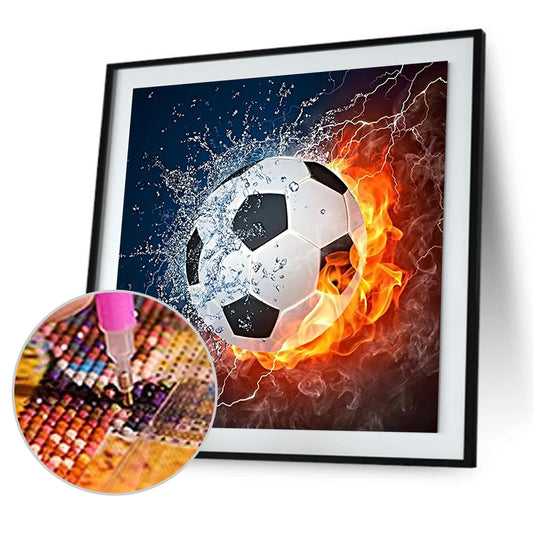 Football 30*30CM(Canvas) Full Round Drill Diamond Painting