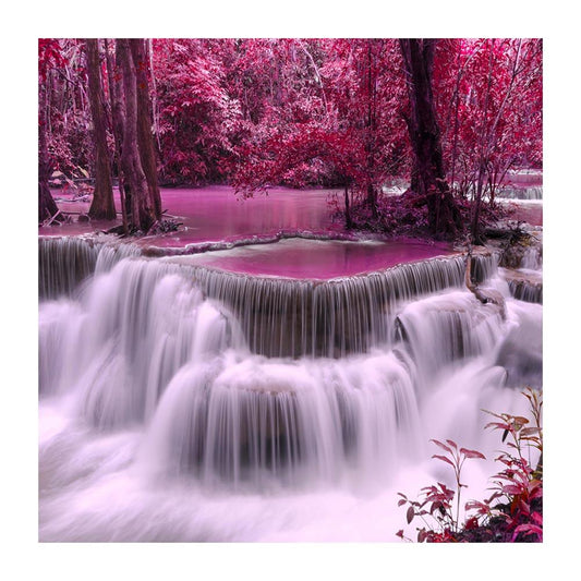 Waterfall 30*30CM(Canvas) Full Round Drill Diamond Painting