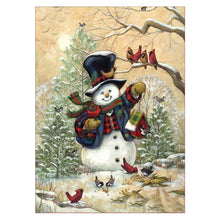 Load image into Gallery viewer, Christmas Snowman 30*40CM(Canvas) Partial Round Drill Diamond Painting
