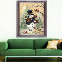 Load image into Gallery viewer, Christmas Snowman 30*40CM(Canvas) Partial Round Drill Diamond Painting
