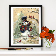 Load image into Gallery viewer, Christmas Snowman 30*40CM(Canvas) Partial Round Drill Diamond Painting
