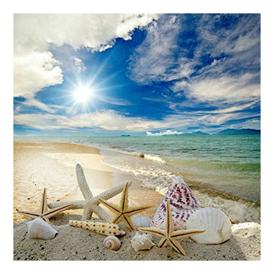 Beach 30*30CM(Canvas) Full Round Drill Diamond Painting