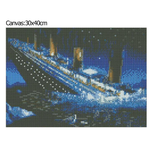 Titanic 30*40CM(Canvas) Full Round Drill Diamond Painting