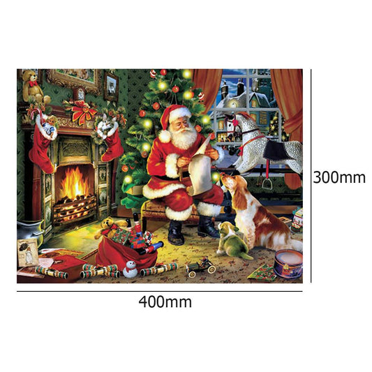 Christmas 30*40CM(Canvas) Full Square Drill Diamond Painting