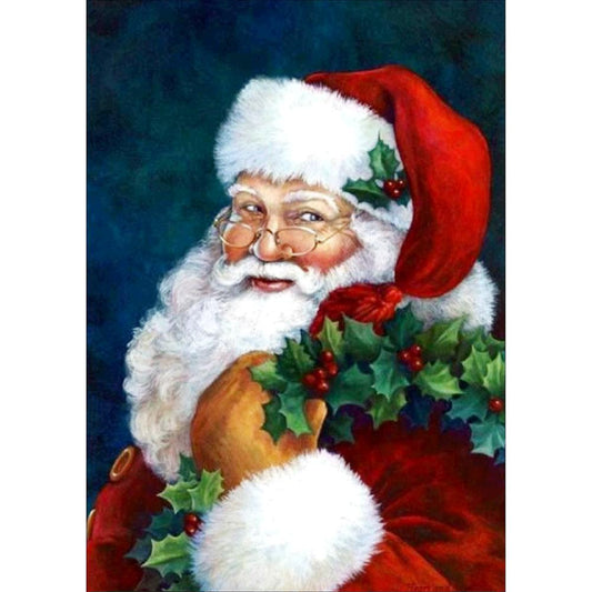 Santa Claus 40*30CM(Canvas) Full Round Drill Diamond Painting