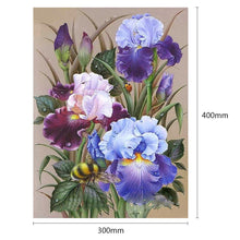 Load image into Gallery viewer, Flowers 40*30CM(Canvas)-Full Round Drill Diamond Painting
