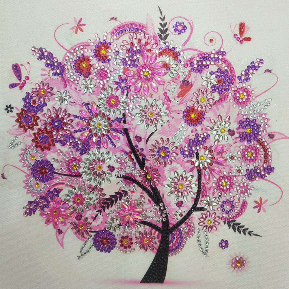 Tree 30*30CM(Canvas) Special Shaped Drill Diamond Painting
