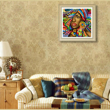 Load image into Gallery viewer, Graffiti Woman 30*30CM(Canvas)-Full Round Drill Diamond Painting
