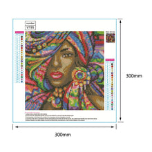 Load image into Gallery viewer, Graffiti Woman 30*30CM(Canvas)-Full Round Drill Diamond Painting
