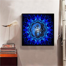 Load image into Gallery viewer, Blue Rose 30*30CM(Canvas) Full Round Drill Diamond Painting
