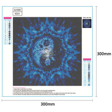 Load image into Gallery viewer, Blue Rose 30*30CM(Canvas) Full Round Drill Diamond Painting
