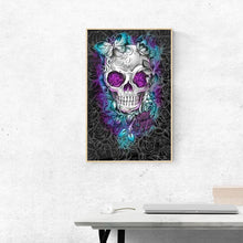 Load image into Gallery viewer, Skull 40*30CM(Canvas)-Full Round Drill Diamond Painting
