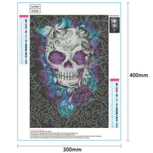 Load image into Gallery viewer, Skull 40*30CM(Canvas)-Full Round Drill Diamond Painting
