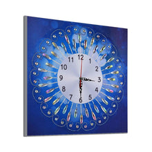 Load image into Gallery viewer, Novelty Flower Clock 35*35CM(Canvas) Round Drill Diamond Painting
