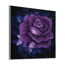 Load image into Gallery viewer, Purple Rose 25*25CM(Canvas)-Full Square Drill Diamond Painting
