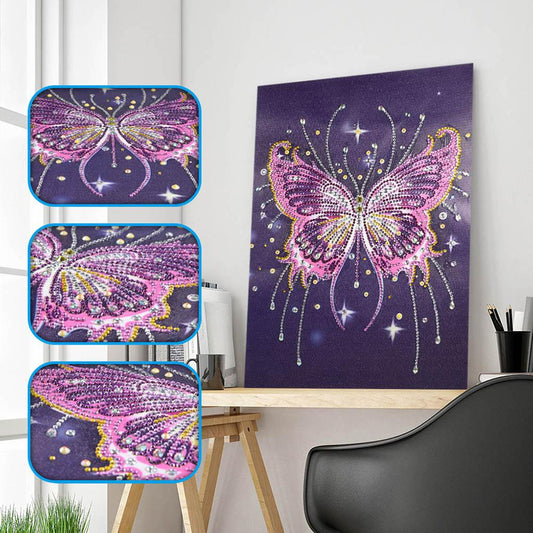 Butterfly 30*40CM(Canvas) Special Shaped Drill Diamond Painting