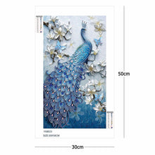 Load image into Gallery viewer, Peacock 30*50CM(Canvas) Special Shaped Drill Diamond Painting
