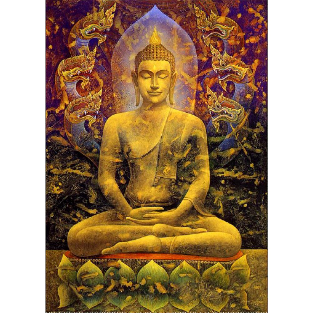 Buddha 40*30CM(Canvas) Full Round Drill Diamond Painting