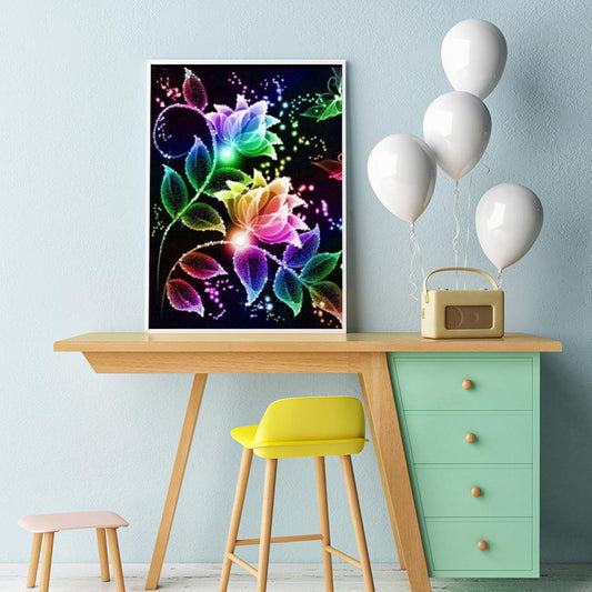 Flower 30*40CM(Canvas) Full Round Drill Diamond Painting