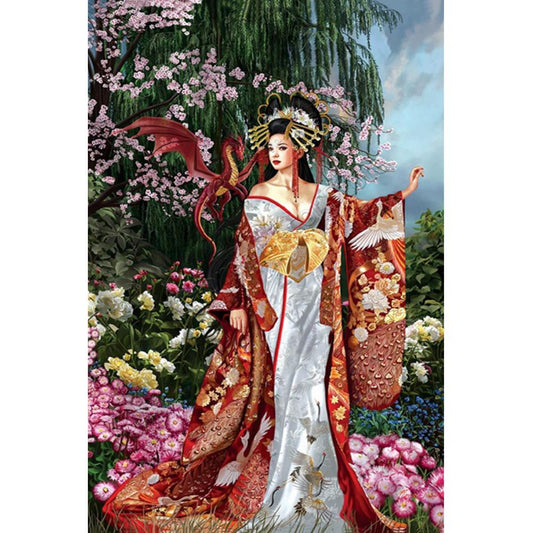 Ancient Women 30*40CM(Canvas) Full Round Drill Diamond Painting