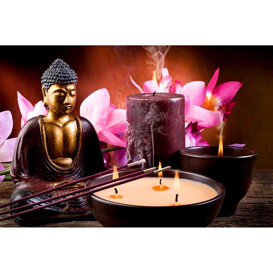 Buddha 40*30CM(Canvas) Full Round Drill Diamond Painting