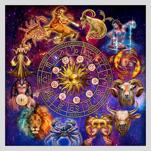 Constellation 30*30CM(Canvas) Full Round Drill Diamond Painting
