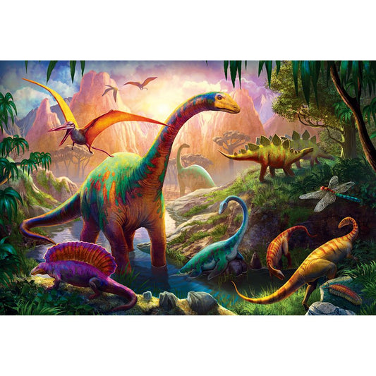 Dinosaurs 40*30CM(Canvas) Full Round Drill Diamond Painting