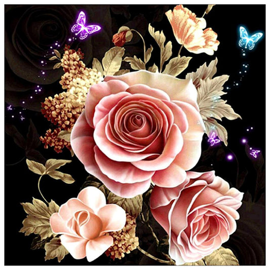 Warm Flowers 30*30CM(Canvas) Full Round Drill Diamond Painting