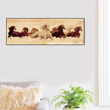 Load image into Gallery viewer, Running Horses 80*30CM(Canvas) Full Round Drill Diamond Painting
