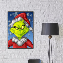 Load image into Gallery viewer, Green Face Monster 40*30CM(Canvas)-Full Round Drill Diamond Painting
