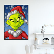 Load image into Gallery viewer, Green Face Monster 40*30CM(Canvas)-Full Round Drill Diamond Painting
