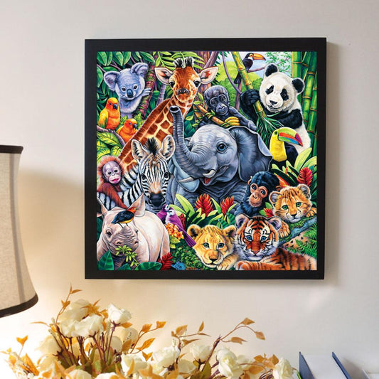 Animal 30*30CM(Canvas) Full Round Drill Diamond Painting