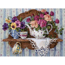 Load image into Gallery viewer, Flower 40*30CM(Canvas) Full Round Drill Diamond Painting
