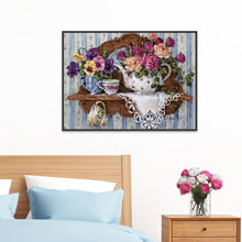 Load image into Gallery viewer, Flower 40*30CM(Canvas) Full Round Drill Diamond Painting
