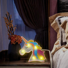 Load image into Gallery viewer, Creative DIY Full Diamond Painting Horse LED Light Bedroom Decor Night Lamp
