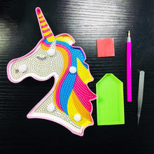 Load image into Gallery viewer, Creative DIY Full Diamond Painting Horse LED Light Bedroom Decor Night Lamp
