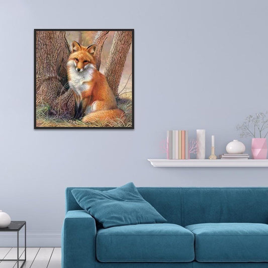 Fox 30*30CM(Canvas) Full Round Drill Diamond Painting